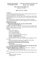 ĐỀ CƯƠNG ÔN TẬP KT HỌC KÌ 1 cơ bản