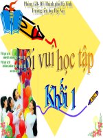 Hội vui học tập Khối 1 Tuần 15