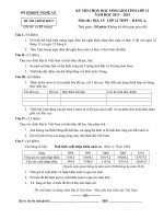 Đề thi HSG Tỉnh Nghệ An năm học 2013 - 2014