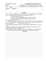 Bộ đề kiểm tra Văn 8 HKI