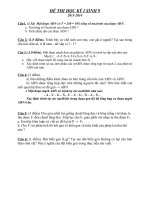 ĐỀ THI HK I SINH 9 2013-2014