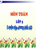 Toán 5 Luyện tập