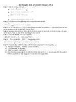 de on thi hoc kỳ I môn toan lớp 11