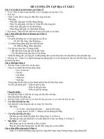 ĐỀ CƯƠNG ĐỊA 8 HỌC KÌ 1