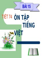 bài ôn tập tiếng Việt