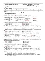DE KIEM TRA HOC KY 1- HOA 11-CO BAN