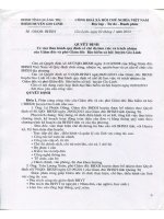 Quyết định về trách nhiệm, chế độ làm việc của Giám đốc, các Phó Giám đốc