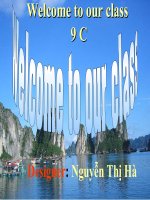 TIẾT 31 UNIT 5 - LOP 9