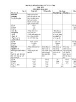 ma tran đe dap an ngu van 6 HKI nam 2013