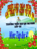 Môn Tập đọc Lớp4 bài NẾU CHÚNG MÌNH CÓ PHÉP LẠ