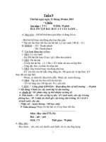 Giáo án tuần 9 --> 12 Thanh Xuân