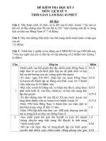 Đề Kiểm Tra Cuối Học Kì I