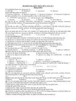 đề kiểm tra kiến thức hữu cơ lần 1