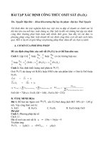 CHUYÊN ĐỀ HÓA 9