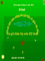 giáo án mĩ thuật 3