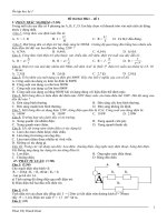 Đề thi thử và câu hỏi trắc nghiệm ôn tập học kỳ 1
