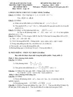 DE+DAP AN THI HKI 2013-2014 Hot