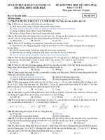 ĐỀ THI HKI THPT THÁI HÒA 2013-2014