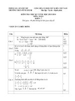 đề kt học kỳ 1 toán 7. 2013-2014