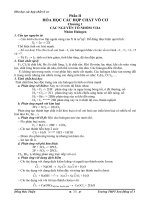 tính tan của các chất