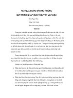 xây dựng phần mềm mô phỏng quy trình nhập xuất nguyên vật liệu