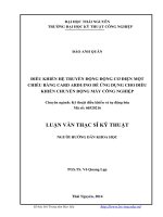 Điều khiển hệ truyền động động cơ điện một chiều bằng card arduino để ứng dụng cho điều khiển chuyển động máy công nghiệp