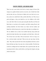 snow white and rose red, truyện cổ gimm