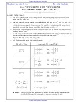 Giải phương trình, bất phương trình bằng phương pháp lượng giác hóa_luyện thi đại học môn toán