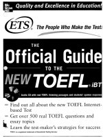 the offical guide to the new toefl ibt