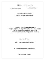 chuẩn kiến thức kĩ năng văn thpt