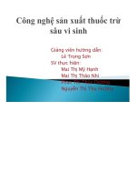 đề tài công nghệ sản xuất thuốc trừ sâu vi sinh