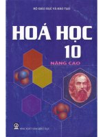 sách giáo khoa hoá 10 nâng cao