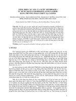 TỔNG HỢP CÁC GEL ƯA NƯỚC (HYDROGEL)  TỪ DUNG DỊCH (NISOPROPYLACRYLAMIDE)  BẰNG PHƯƠNG PHÁP CHIẾU XẠ GAMMA