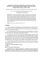 NGHIÊN CỨU PHƯƠNG PHÁP PHÂN TÁCH HÀM LƯỢNG  RN222 VÀ RN220 TRONG KHÔNG KHÍ SỬ DỤNG KĨ THUẬT DETECTOR VẾT HẠT NHÂN LR115