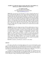 NGHIÊN CỨU PHƯƠNG PHÁP XI MĂNG HÓA BÙN THẢI PHÓNG XẠ  TRONG QUÁ TRÌNH CHẾ BIẾN QUẶNG URANI