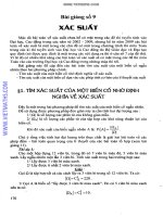 Chuyên đề xác suất luyện thi đại học