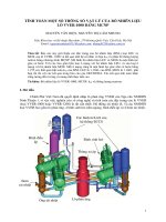 TÍNH TOÁN MỘT SỐ THÔNG SỐ VẬT LÝ CỦA BÓ NHIÊN LIỆU  LÒ VVER1000 BẰNG MCNP