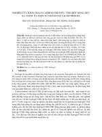 NGHIÊN CỨU KHÂU MẠCH CARBOXYMETHYL TINH BỘT BẰNG BỨC XẠ CHÙM TIA ĐIỆN TỬ NHẰM CHẾ TẠO HYDROGEL