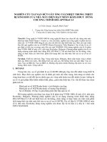 NGHIÊN CỨU TAI NẠN ĐỨT GÃY ỐNG TẢI NHIỆT TRONG THIẾT BỊ SINH HƠI CỦA NHÀ MÁY ĐIỆN HẠT NHÂN KOZLODUY  DÙNG CHƯƠNG TRÌNH RELAP5Mod 3.2