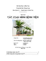 Tiểu luận các loại hình bệnh viện