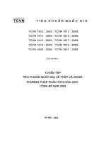 THÉP VÀ GANG – XÁC ĐỊNH HÀM LƯỢNG CROM  PHƯƠNG PHÁP PHÂN TÍCH HÓA HỌC