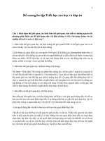 Đề cương ôn tập Triết học cao học và đáp án