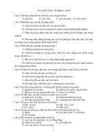 bài tập và câu hỏi trắc nghiệm lipit