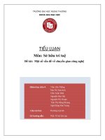 tiểu luận môn học sở hữu trí tuệ một số vấn đề về chuyển giao công nghệ