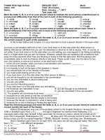 kiểm tra 45 phút anh văn ở thanh hoá