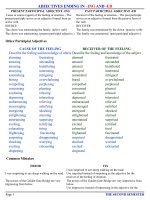 ADJECTIVES ENDING EDING