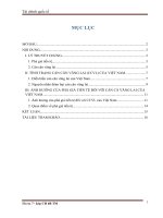 Tiểu luận môn tài chính quốc tế ẢNH HƯỞNG CỦA PHÁ GIÁ TIỀN TỆ ĐỐI VỚI CÁN CÂN VÃNG LAI CỦA VIỆT NAM