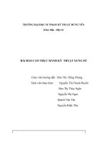 BÀI BÁO CÁO THỰC HÀNH KỸ THUẬT XUNG SỐ Khảo sát mạch RC, RL .