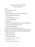 Báo cáo thực tập về TNHH ĐỔi mới