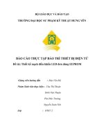 BÁO CÁO THỰC TẬP BẢO TRÌ THIẾT BỊ ĐIỆN TỬ